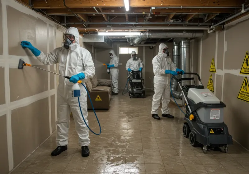 Basement Moisture Removal and Structural Drying process in Cle Elum, WA